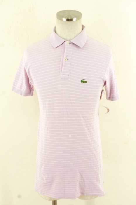 IZOD LACOSTE (アイゾッド ラコステ) ロゴ刺繍ボーダーポロシャツ メンズ トップス