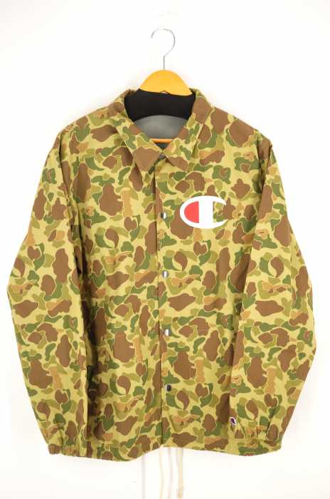 Champion (チャンピオン) カモ柄コーチジャケット メンズ アウター