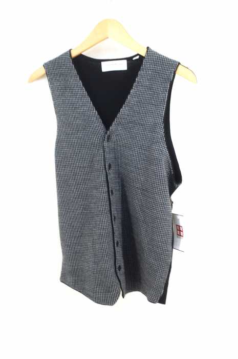 TOMORROWLAND tricot ハイゲージニットベスト M TOMORROWLAND tricot ラムウール クルーネック
