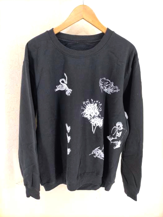 USED古着（ユーズドフルギ） ペイント加工 クルーネックスウェット メンズ トップス