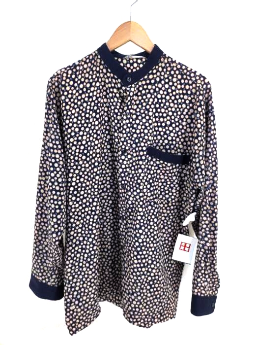 TOP ACE（トップエース） バンドカラー総柄シャツ メンズ トップス