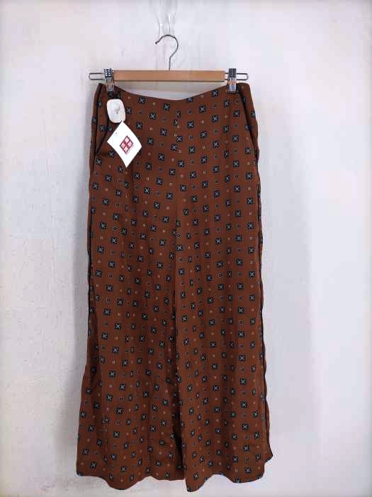Ray BEAMS(レイビームス) 18SS サテン地総柄ワイドパンツ レディース パンツ
