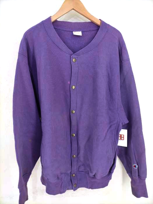 Champion（チャンピオン） USA製 単タグ復刻 REVERSE WEAVE スナップカーディガン メンズ トップス