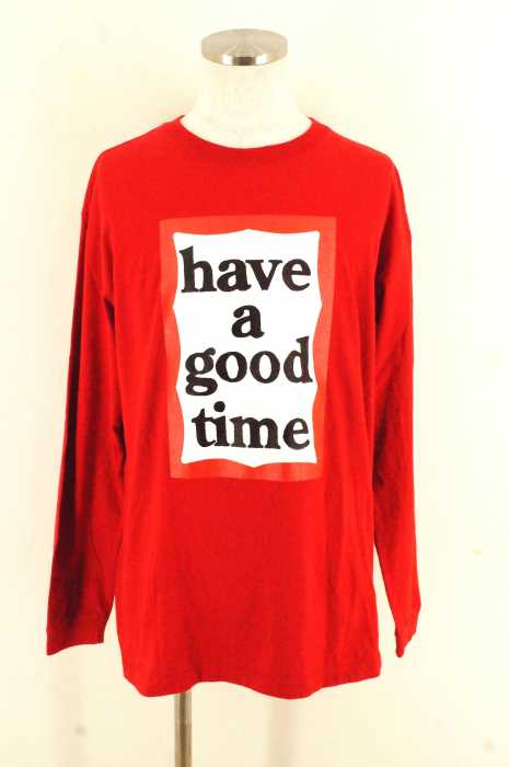 HAVE GOOD TIME （ハブグッドタイム） 袖リブプリントカットソー メンズ トップス