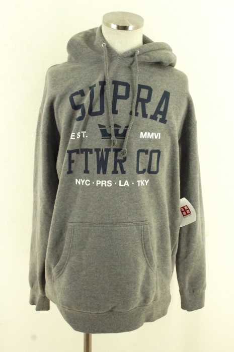 SUPRA (スープラ) カレッジロゴプリントプルオーバー メンズ トップス
