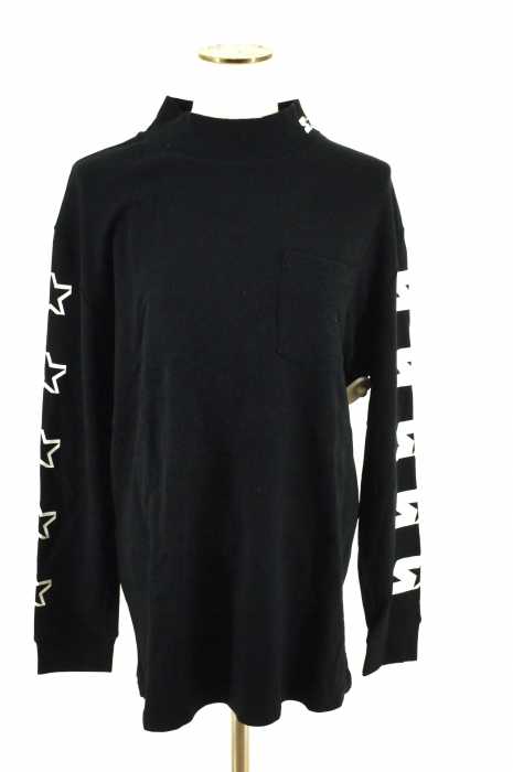 X-girl × Starter Black Label (エックスガール × スターター ブラックレーベル) LOGO PRINT TOP ミドルネックトップス レディース トップス