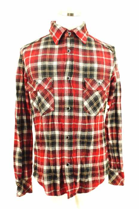 LHP（エルエイチピー） スナップボタンチェックシャツ メンズ トップス