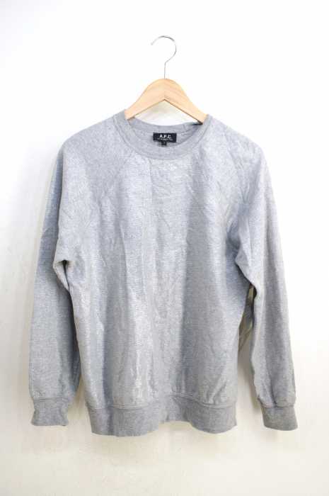 A.P.C. (アーペーセー) ラメデザインクルーネックスウェット レディース トップス