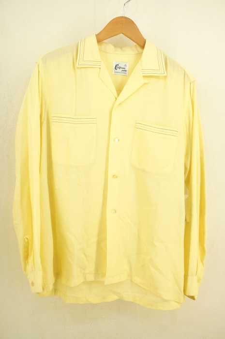 USED古着 (ユーズドフルギ) california palm 襟芯オープンカラーシャツ メンズ トップス