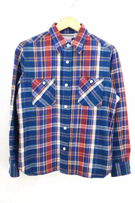 BEAMS BOY （ビームスボーイ） ヘビーコットン猫目ボタンネルシャツ レディース トップス