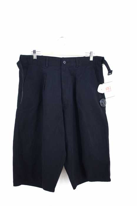 Y's for men（ワイズフォーメン） 90s 93AW 初期タグ ベルテッドコットンタックワイドショーツ メンズ パンツ