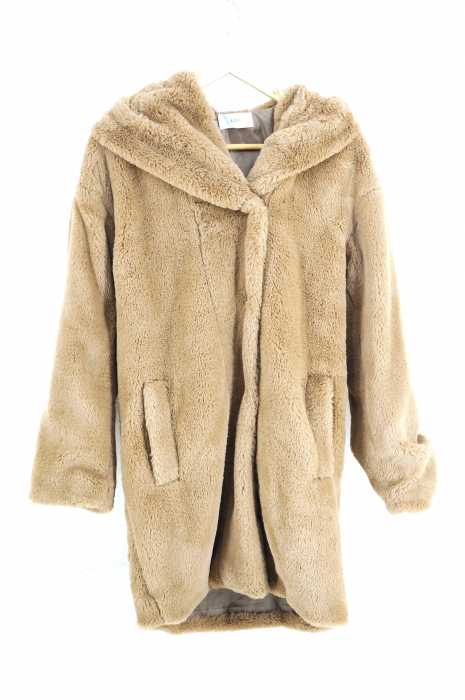 AZUL by moussy （アズールバイマウジー） 18AW ショールカラーエコファーコート レディース アウター