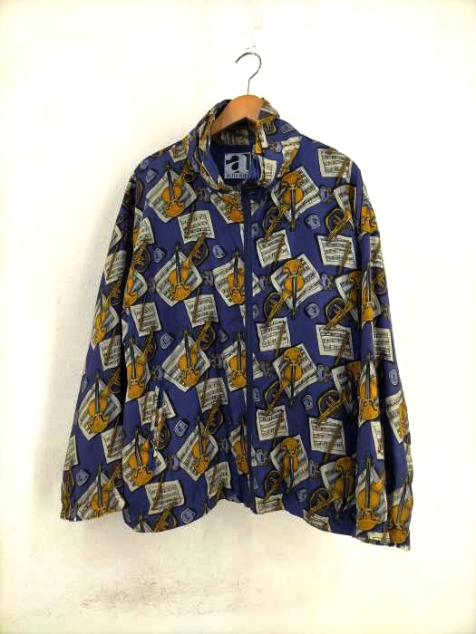 ac-tiv-ology(フルギ) 総柄シルクジャケット メンズ アウター