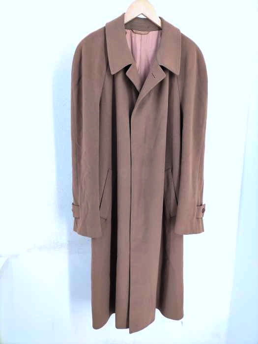 USED古着(ユーズドフルギ) SOCRATE LORO PIANA 生地 カシミヤ混ウールステンカラーコート メンズ アウター