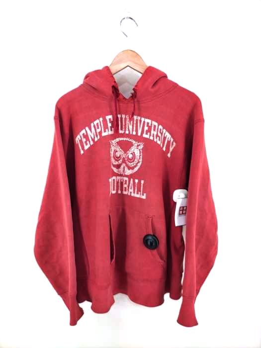 Champion（チャンピオン） USA製 80S トリコタグ REVERSE WEAVE TEMPLE UNIVERSITY FOOTBALL パーカー メンズ トップス