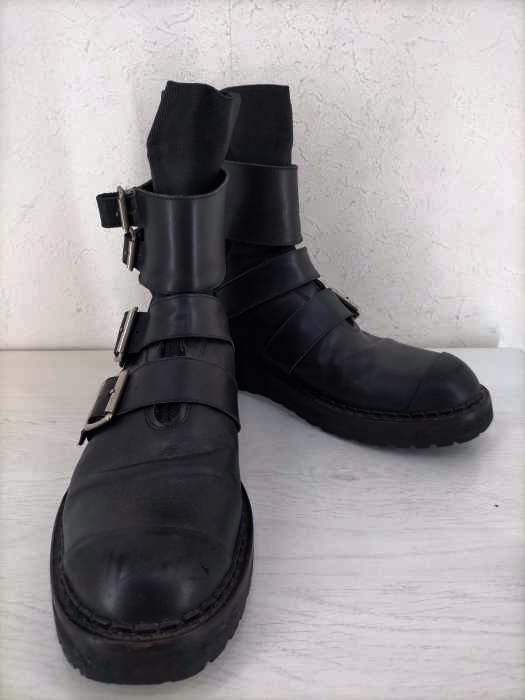 KRISVANASSCHE（クリスバンアッシュ） ストラップ ベルト コンバットブーツ メンズ シューズ