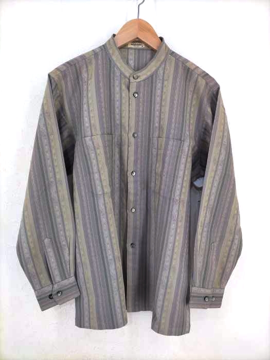 USED古着（ユーズドフルギ） バンドカラー総柄シャツ メンズ トップス