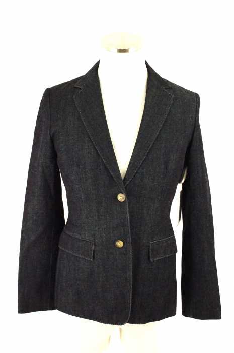 RALPH LAUREN (ラルフローレン) ステッチ入りデニム2Bテーラードジャケット レディース アウター