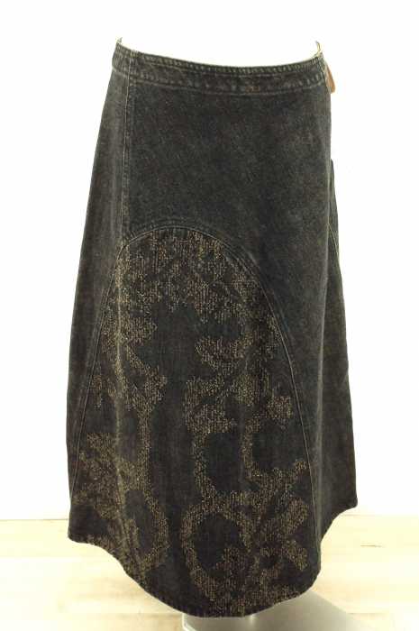 Plantation（プランテーション） 15AW　切替立体デザインデニムスカート レディース スカート