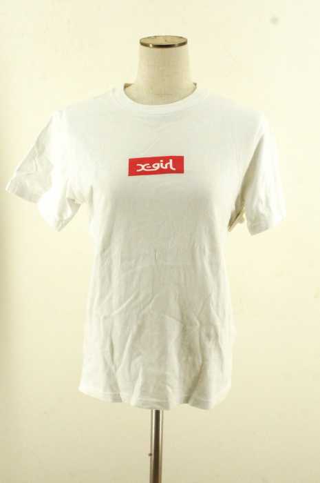 X-girl (エックスガール) SMALL BOX LOGO SS TEE レディース トップス