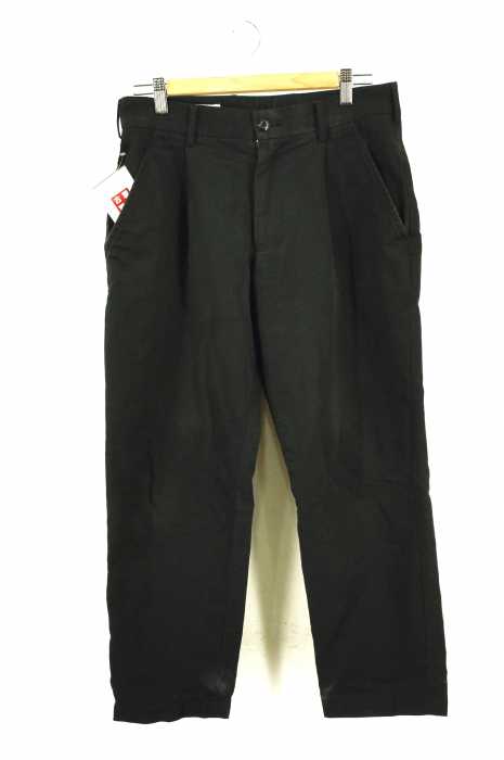 ALSO (オールソー) WIDE CHINOS コットンタックテーパード メンズ パンツ