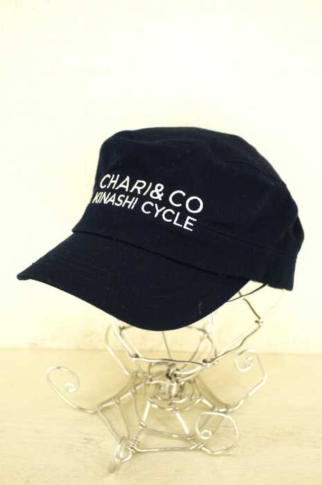 KINASHI CYCLE × override × CHARI&CO(キナシサイクル オーバーライド チャリアンドコー) ロゴ刺繍キャップ メンズ 帽子