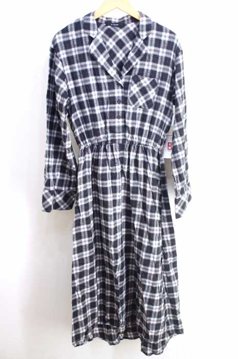w closet（ダブルクローゼット） 長袖ネルシャツワンピース レディース ワンピース