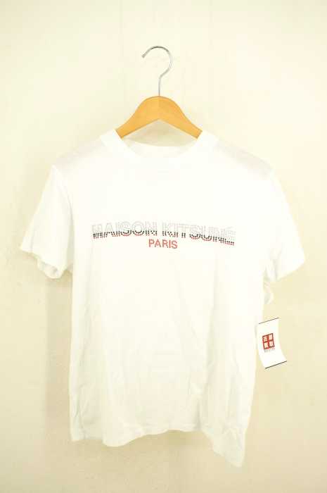 MAISON KITSUNE　メゾンキツネ（メゾンキツネ） スタッズロゴS/S TEE レディース トップス