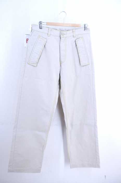 COMME des GARCONS HOMME PLUS （コムデギャルソンオムプリュス） AD2006 ゴールドステッチワイドチノパンツ メンズ パンツ