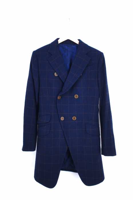 Vivienne Westwood MAN（ヴィヴィアンウエストウッドマン） ダブルブレスト チェックコート チェスターコート ウィンドウペンチェック メンズ アウター