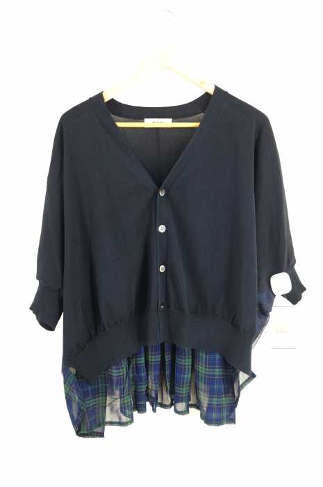 ZUCCa (ズッカ) 19AW コットンストレッチドッキングカーディガン レディース トップス