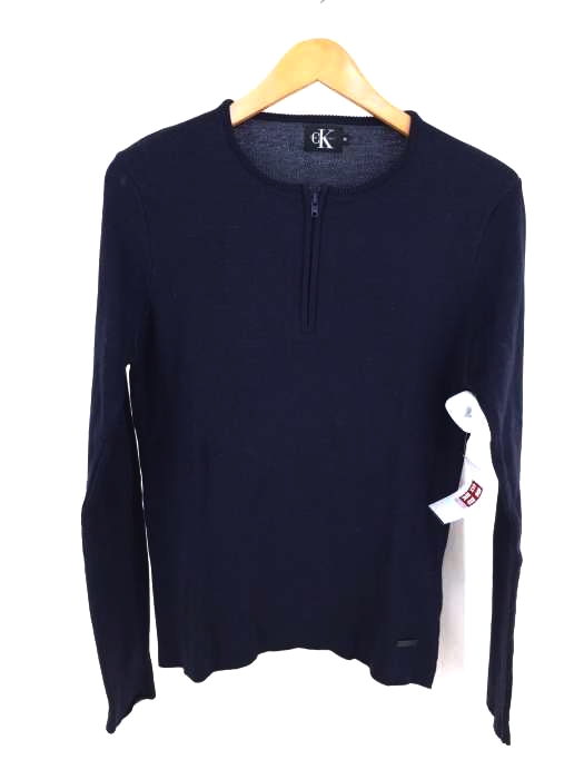 ck Calvin Klein（シーケーカルバンクライン） ハーフジップコットンニット メンズ トップス