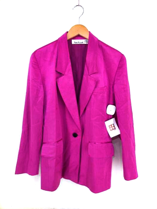 ANNE KLEIN（アンクライン） シルク混サテン地テーラードジャケット レディース アウター