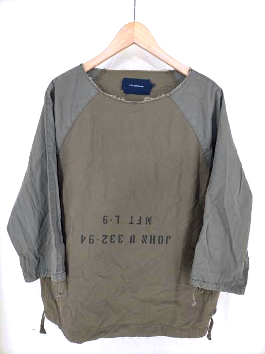 John UNDERCOVER（ジョンアンダーカバー） 17AW ラグランアーミーPO7分袖シャツ メンズ トップス