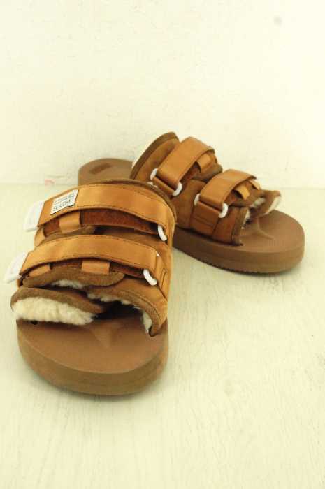 suicoke×BEAMS （スイコック×ビームス） ムートンスポーツサンダル メンズ シューズ