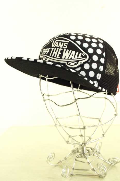 VANS （バンズ） ブランドロゴドット柄メッシュ切替スナップバッグキャップ メンズ 帽子