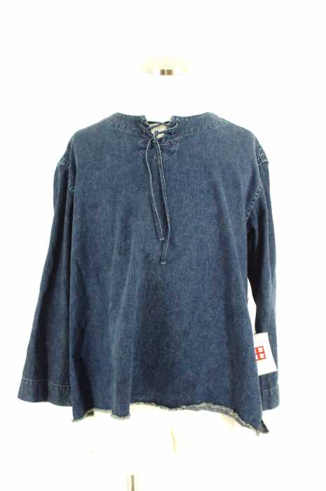 bukht （ブフト） 16SS　LACE UP DENIM SHIRTS　デニムプルオーバートップス メンズ トップス