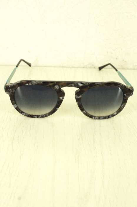THIERRY LASRY x GLCO (ティエリー ラスリー × ギャレットライト) No1 総柄プラスチックフレームサングラス メンズ ファッション雑貨