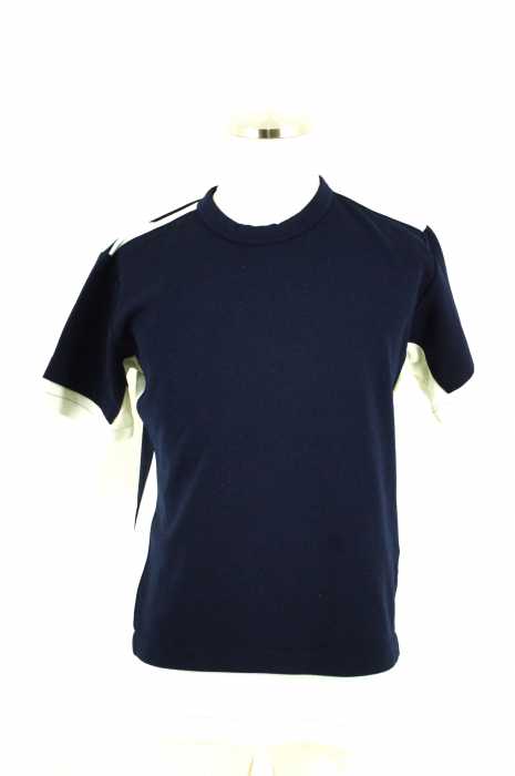 COMME des GARCONS HOMME PLUS EVER GREEN (コムデギャルソンオムプラスエバーグリーン) ボンディング切替クルーネックTシャツ メンズ トップス