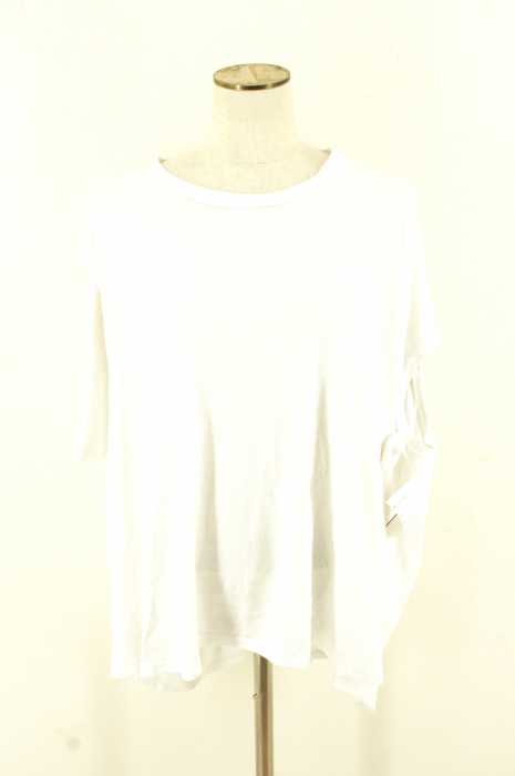 ENFOLD (エンフォルド) ヨセルコットンバックドレープTシャツ レディース トップス