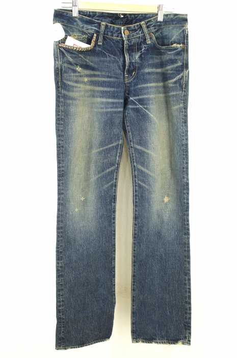 HYSTERIC GLAMOUR（ヒステリックグラマー） ヴィンテージ加工スタッズデニムパンツ メンズ パンツ