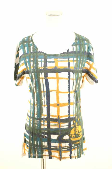 Vivienne Westwood RED LABEL （ヴィヴィアンウエストウッドレッドレーベル） チェック柄Tシャツ レディース トップス