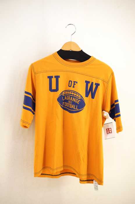 Champion （チャンピオン） 復刻ランナータグ フットボールプリントTシャツ メンズ トップス