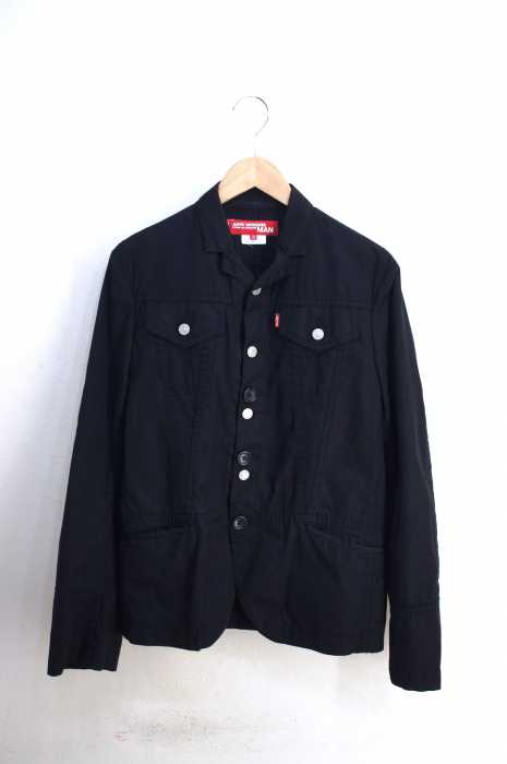 JUNYA WATANABE COMME des GARCONS MAN ×Levi's(ジュンヤ ワタナベコム デ ギャルソンマンリーバイス) AD2006 ポケットデザインシャツジャケット メンズ アウター