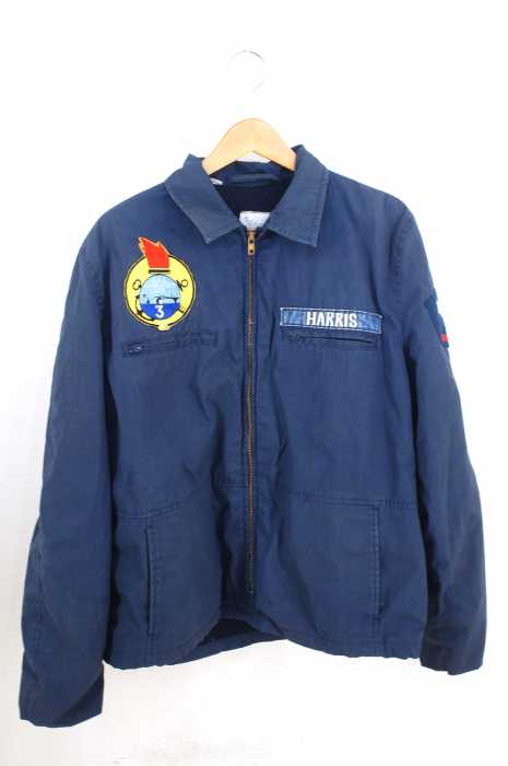 U.S.NAVY（ユーエスネイビー） 80s 85年製 ワッペン装飾ユーティリティジャケット メンズ アウター