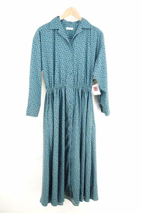 Lowrys Farm ローリーズファーム 花柄 ウエストギャザー切替 オープンカラーシャツワンピース レディース ワンピース ブランド古着買取販売バズストア