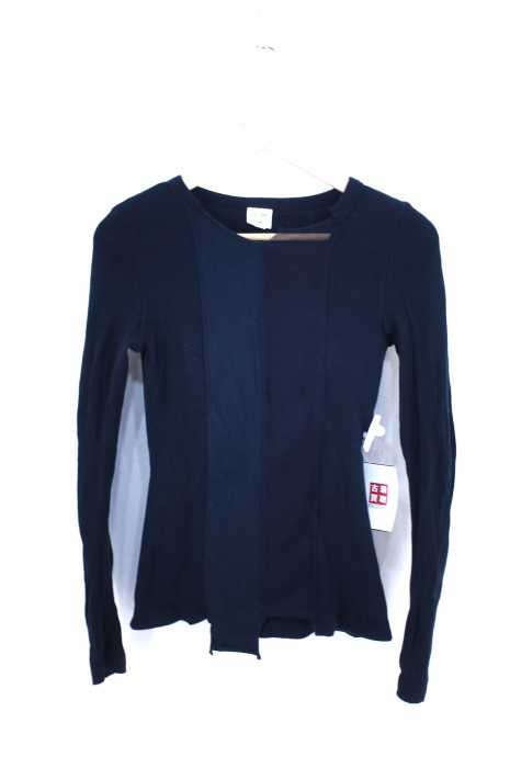 Jean Paul GAULTIER FEMME（ジャンポールゴルチエフェム） 90s 解体再構築 異素材切替リブニットカットソー レディース トップス