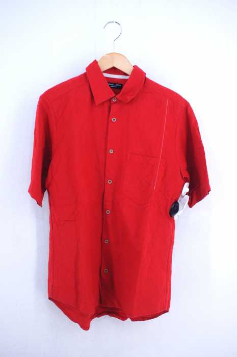 FRANK LEDER（フランクリーダー） 18SS FUNDAMENT LAUNDERED COTTON / LINEN SHORT SHIRT メンズ トップス