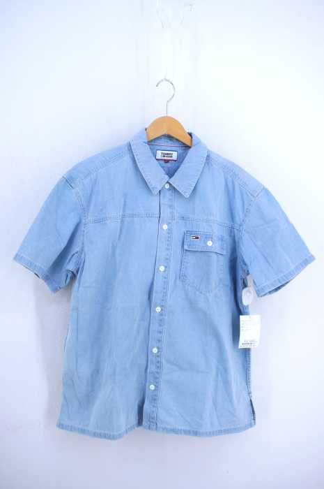tommy jeans(トミージーンズ) バックロゴデニムシャツ メンズ トップス