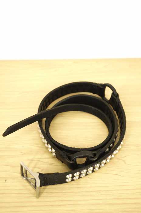 KMRII() スタッズ装飾レザーベルト メンズ ファッション雑貨